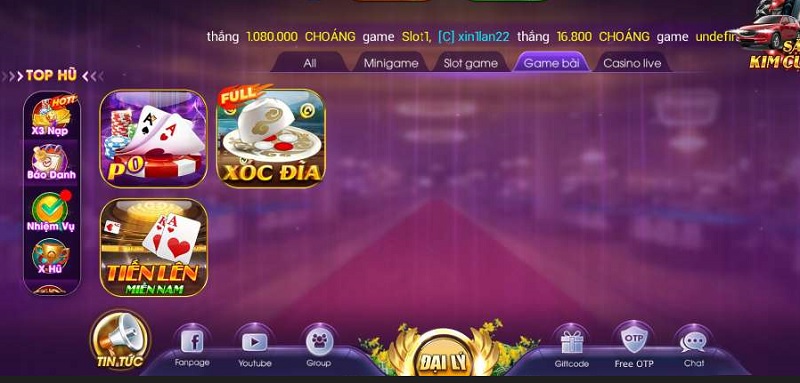 Game đánh bài ăn tiền thật đặc sắc chỉ có tại sân chơi Choang Vip